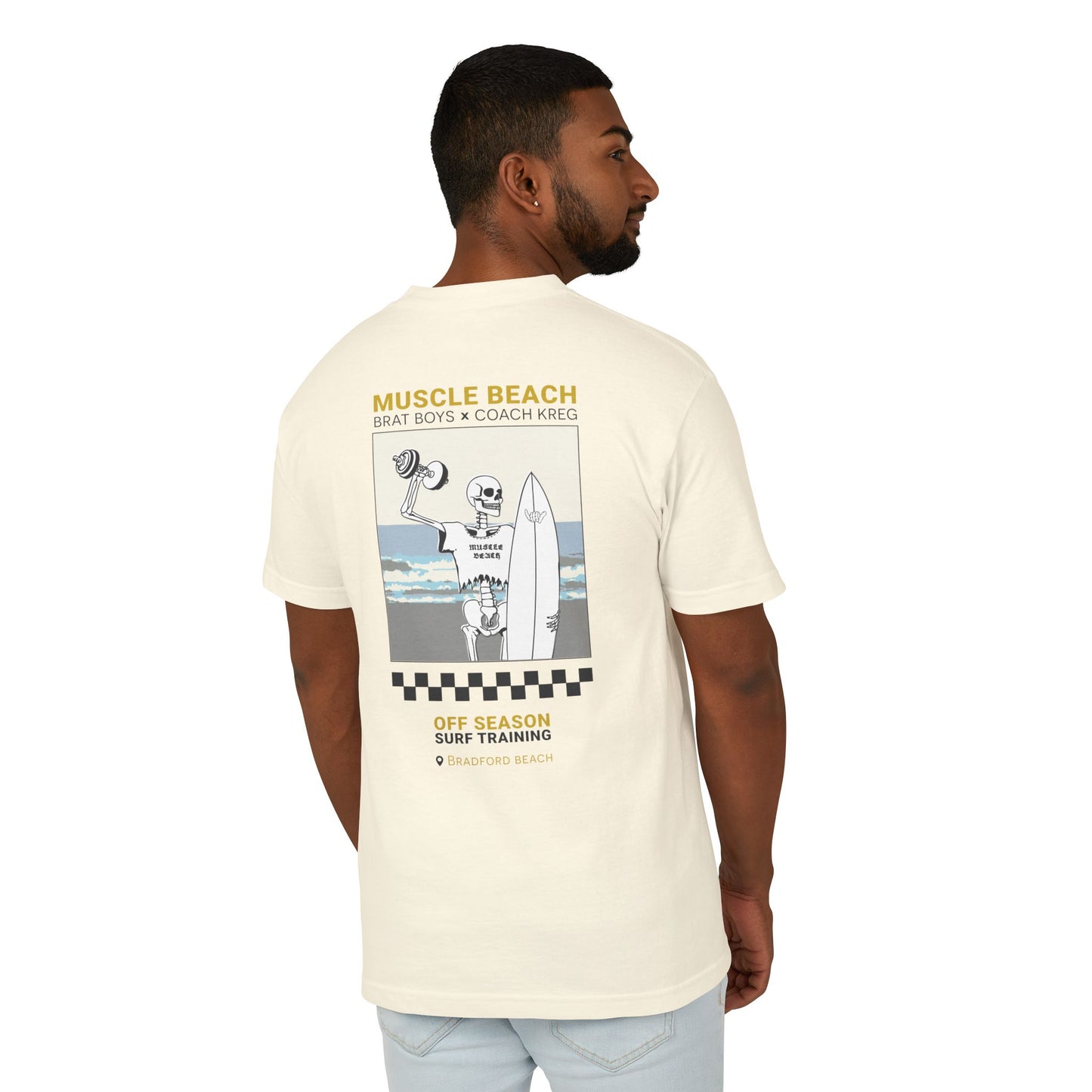 Muscle Beach Unisex Heavyweight Cotton Tee