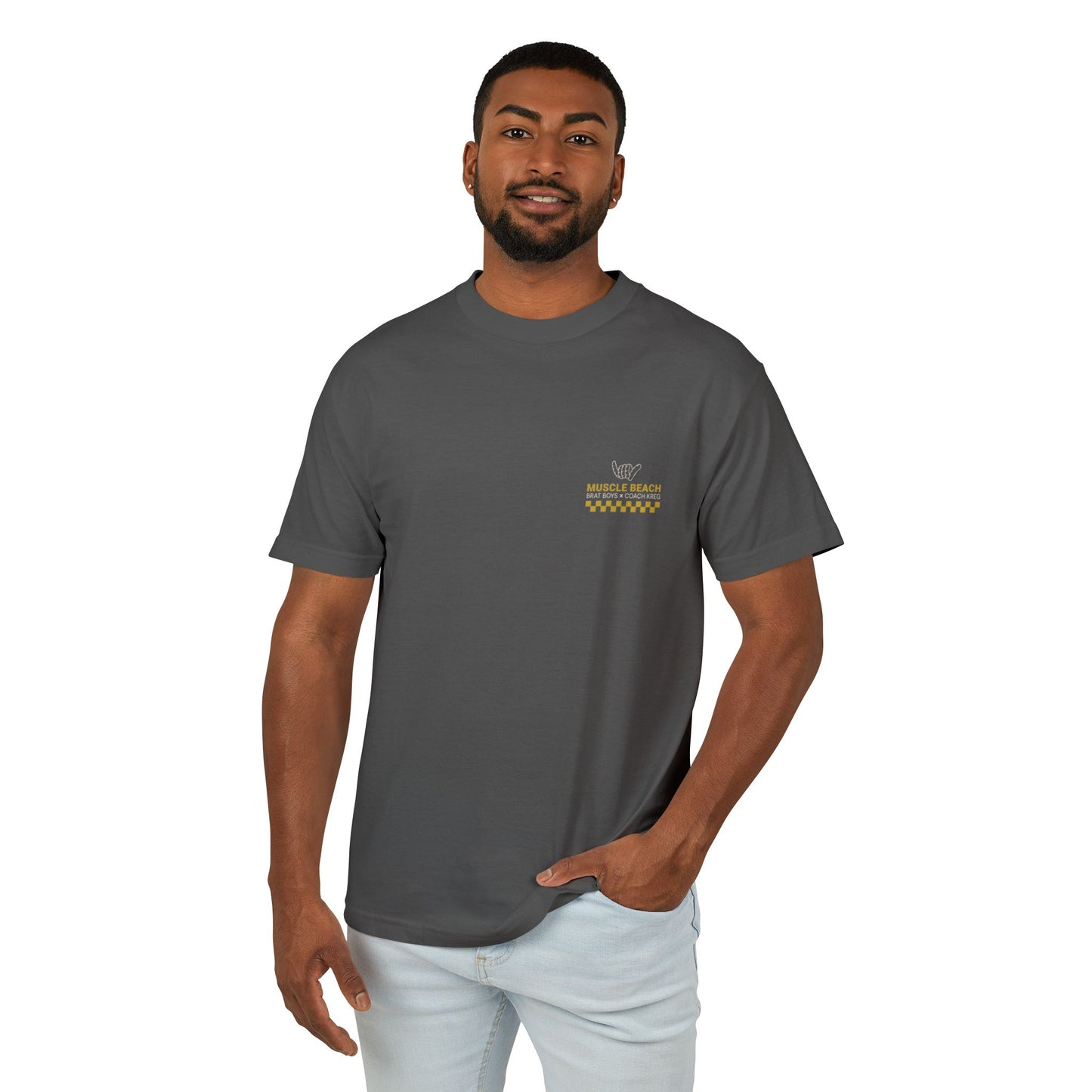 Muscle Beach Unisex Heavyweight Cotton Tee